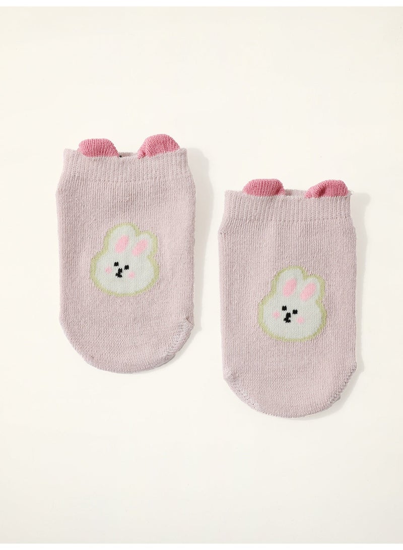 Kids Non-Slip Floor Socks – Soft Cotton Cartoon Design, Anti-Skid Toddler Socks for Home (6 Pairs) - Image 4